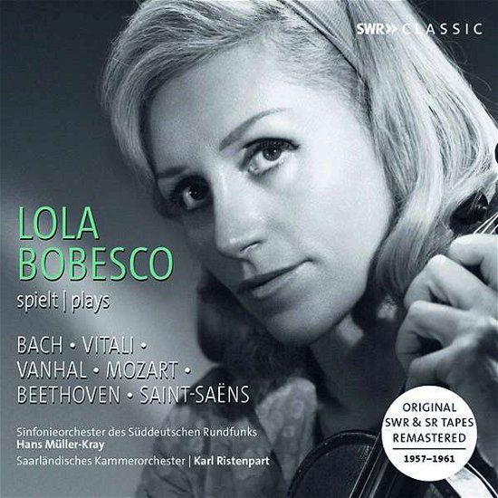 Cover for Lola Bobesco · Plays Bach, Vitali &amp; Vanhal (CD) (2019)