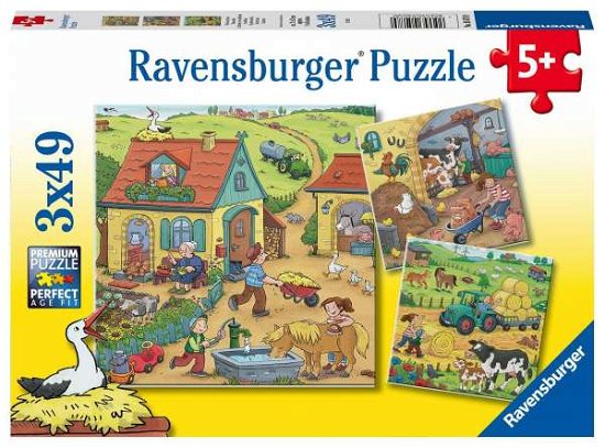 Puzzel 3x49 stukjes Boerderij - Ravensburger - Boeken - Ravensburger - 4005556050789 - 2020