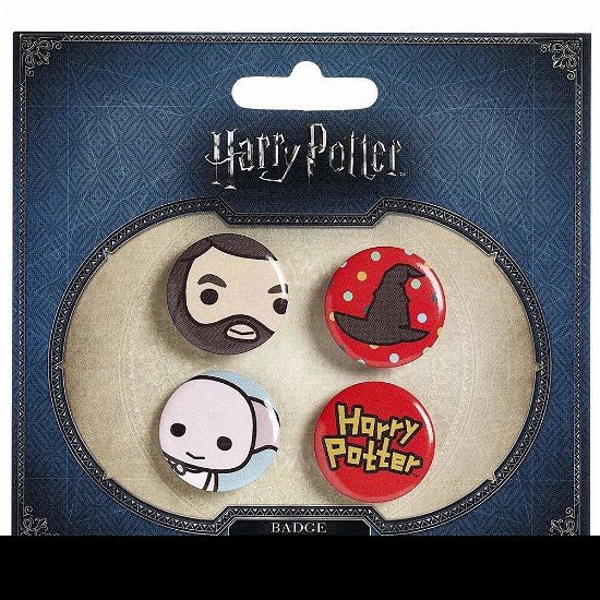Chibi Set 3 Hagrid Hat Dobby Badge Pack - Harry Potter - Harry Potter - Merchandise - LICENSED MERCHANDISE - 5055583410789 - 31. juli 2021