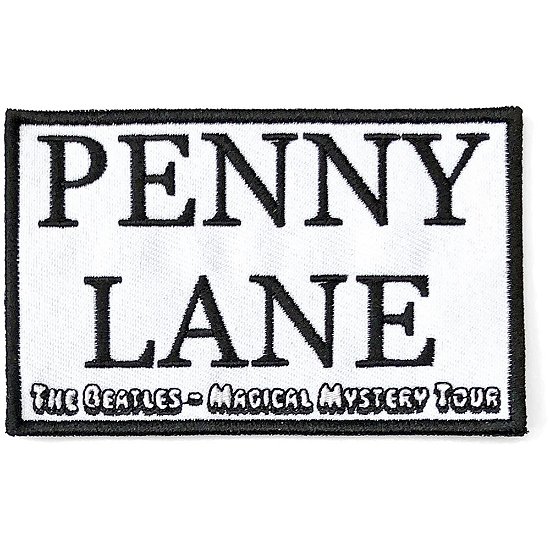 The Beatles Standard Woven Patch: Penny Lane White - The Beatles - Produtos -  - 5056170691789 - 
