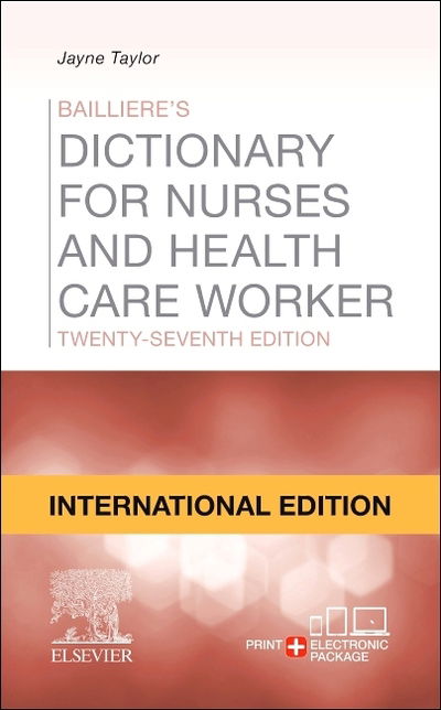 Cover for Taylor · Bailliere's Dictionary, International Edition : for Nurses and Healthcare Workers (Paperback Book)