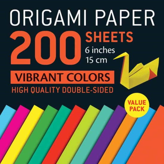 Origami Paper 200 sheets Vibrant Colors 6" (15 cm): Double-Sided Origami Sheets Printed with 12 Different Patterns (Instructions for 5 Projects Included) -  - Books - Tuttle Publishing - 9780804857789 - October 3, 2024