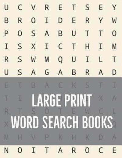 Cover for Nnj Puzzles · Large Print Word Search Books (Paperback Bog) (2019)