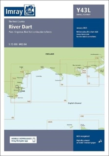 Cover for Imray · Imray Chart Y43: Laminated River Dart - Y Charts (Landkarten) [New edition] (2023)