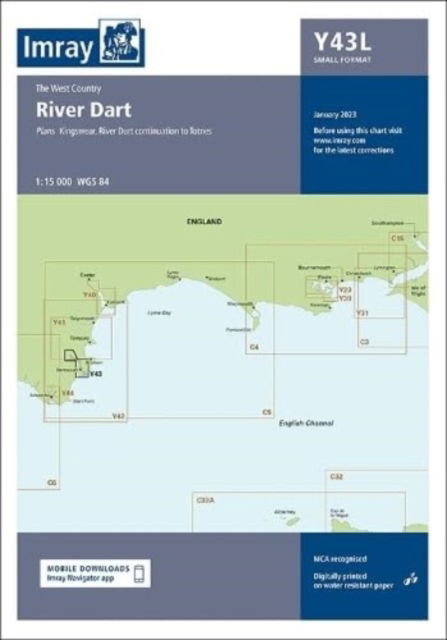 Cover for Imray · Imray Chart Y43: Laminated River Dart - Y Charts (Kartor) [New edition] (2023)