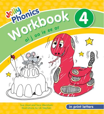 Cover for Sue Lloyd · Jolly Phonics Workbook 4: In Print Letters (American English edition) - Jolly Phonics Workbooks, Set of 1-7 (Taschenbuch) [American English edition] (2020)