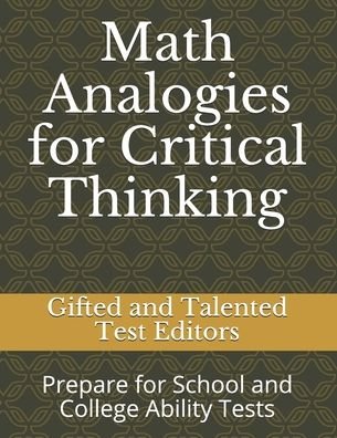 Cover for Gifted and Talented Test · Math Analogies for Critical Thinking (Taschenbuch) (2018)