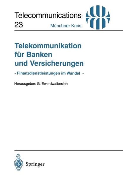 Cover for Gerd Ewerdwalbesloh · Telekommunikation Fur Banken und Versicherungen - Telecommunications (Pocketbok) (1996)