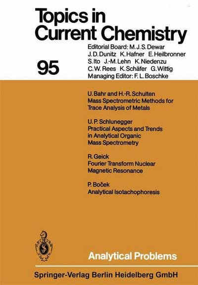 Analytical Problems - Topics in Current Chemistry - U Bahr - Böcker - Springer-Verlag Berlin and Heidelberg Gm - 9783662153789 - 9 oktober 2013