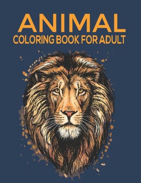 Cover for Mh Book Press · Animal Coloring Book For Adults (Paperback Bog) (2020)
