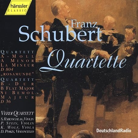 * SCHUBERT:Str. quart. D 804/D36 - Verdi-quartett - Musikk - hänssler CLASSIC - 4010276004790 - 24. november 1997