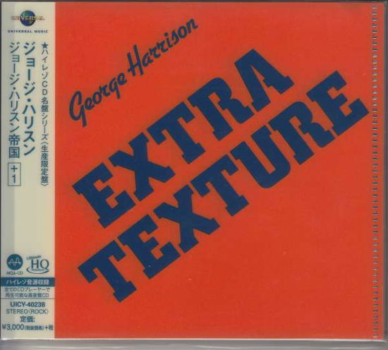 Cover for George Harrison · Extra Texture (CD) [High quality edition] (2018)