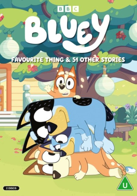Cover for Bluey  Favourite Thing  51 Other · Bluey - Favourite Thing and 51 Other Stories (DVD) (2024)