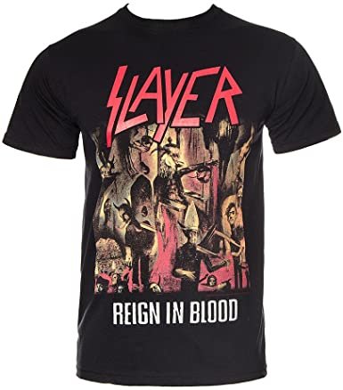 Reign In Blood Black T-shirt - Slayer - Produtos - SLAYER - 5055295348790 - 28 de outubro de 2019