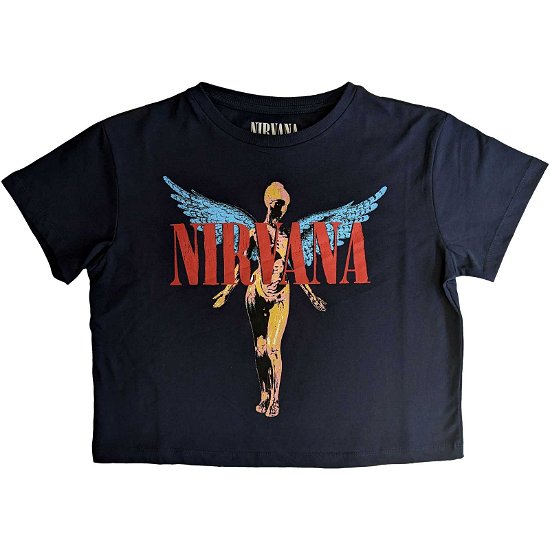 Cover for Nirvana · Nirvana Ladies Crop Top: Angelic (TØJ) [size XL]