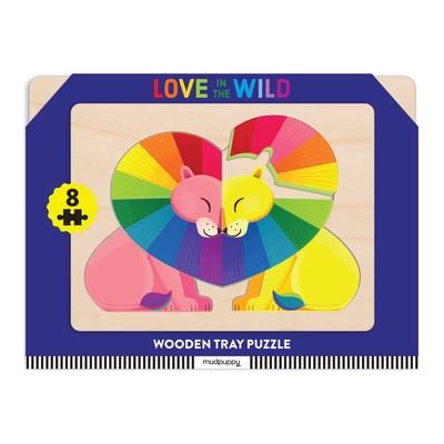 Cover for Mudpuppy · Love in the Wild Wooden Tray Puzzle (SPILL) (2024)