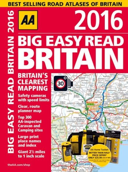 Cover for Aa Publishing · Aa Big Easy Read Britain 2016 (Pocketbok) [11 Large Print edition] (2015)