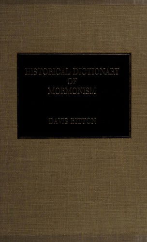 Cover for Davis Bitton · Historical Dictionary of Mormonism - Religions, Philosophies &amp; Movements Series (Paperback Book) (1993)