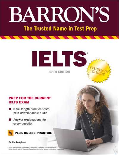 Cover for Lin Lougheed · IELTS: With Downloadable Audio - Barron's Test Prep (Paperback Book) [Fifth edition] (2019)