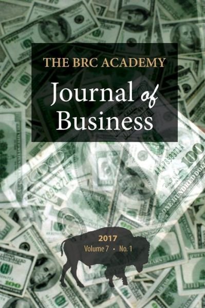Cover for Paul Richardson · The Brc Academy Journal of Business (Paperback Book) (2017)