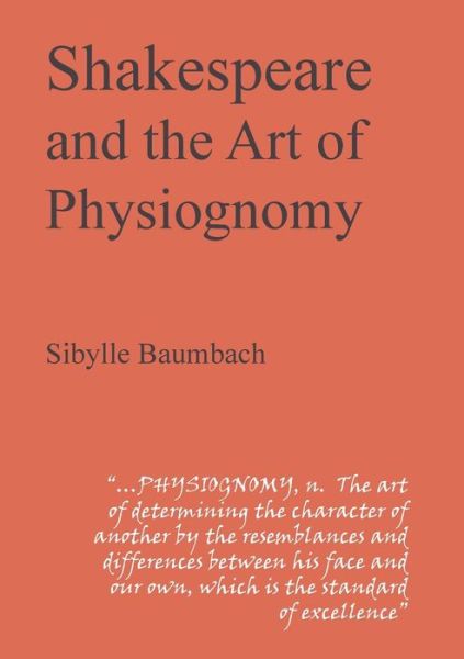 Cover for Sybille Baumbach · Shakespeare and the art of physiognomy (Book) (2016)