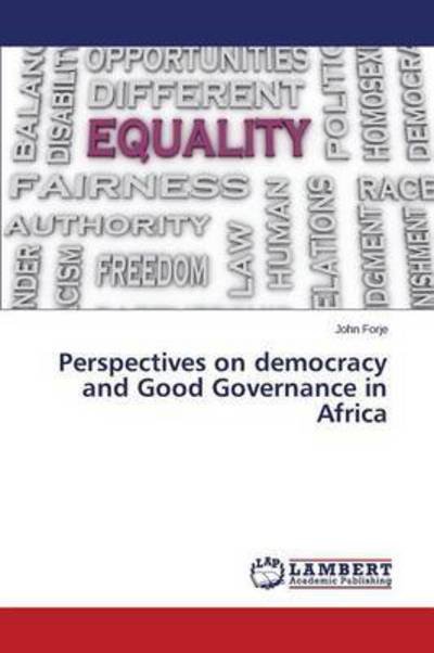 Cover for Forje John · Perspectives on Democracy and Good Governance in Africa (Paperback Book) (2015)