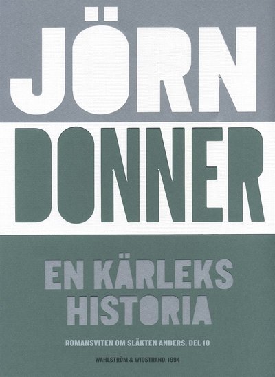 Cover for Jörn Donner · En kärleks historia (ePUB) (2014)