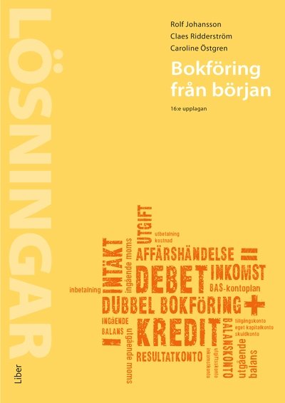 Cover for Caroline Östgren · Bokföring från början Lösningar (Bok) (2024)