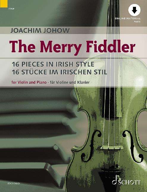 Cover for The Merry Fiddler: 16 Pieces in Irish Style. violin and piano. (Sheet music) (2021)