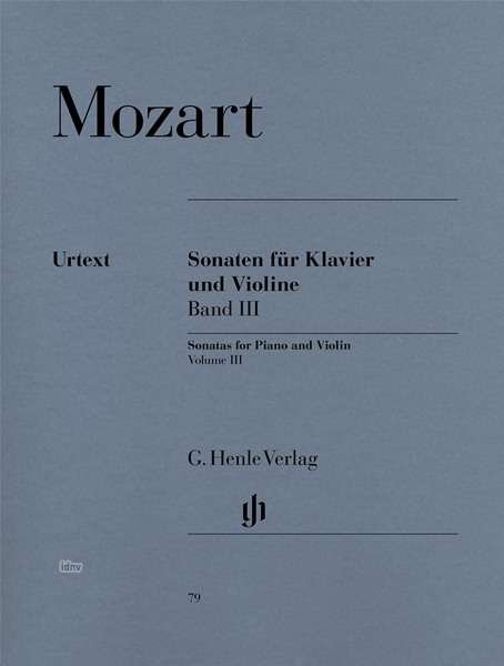 Cover for Mozart · Sonaten f.Kl.u.Violine.03.HN79 (Bok) (2018)