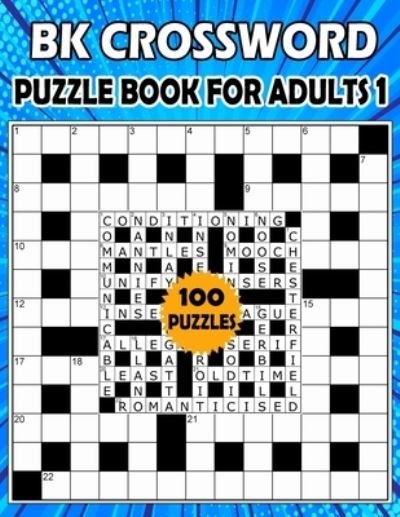 Cover for Bk Bouchama · BK Crossword puzzle book for adults 1 (Paperback Book) (2021)
