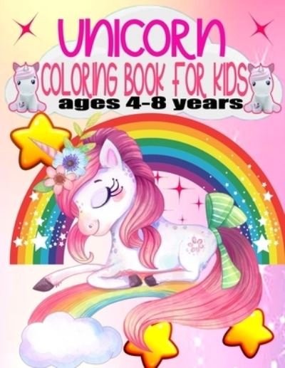 Cover for Coloring Book · Unicorn Coloring Book for Kids Ages 4-8 Years (Paperback Book) [Us edition] (2021)