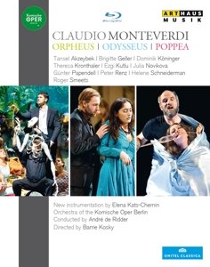 Cover for Monteverdi / Kats-chernin / Orchestra of the Komis · Odysseus Orpheus &amp; Poppea (Blu-ray) (2015)