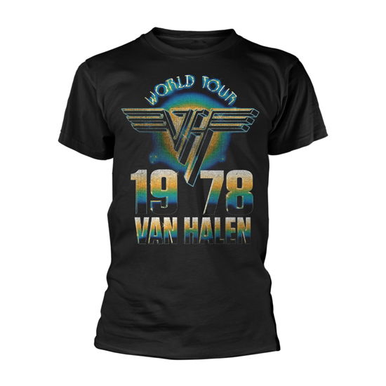 Van Halen Unisex T-Shirt: World Tour '78 - Van Halen - Merchandise - PHD - 5056012059791 - 25. Oktober 2021