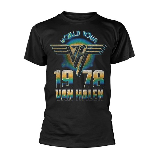 Van Halen Unisex T-Shirt: World Tour '78 - Van Halen - Produtos - PHD - 5056012059791 - 25 de outubro de 2021