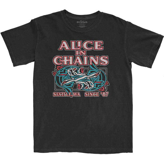 Alice In Chains Unisex T-Shirt: Totem Fish - Alice In Chains - Koopwaar -  - 5056561030791 - 