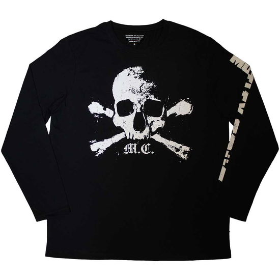 Cover for Mötley Crüe · Motley Crue Unisex Long Sleeve T-Shirt: Orbit Skull (Black) (Sleeve Print) (CLOTHES) [size S] (2023)