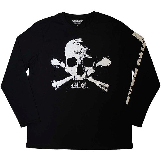 Cover for Mötley Crüe · Motley Crue Unisex Long Sleeve T-Shirt: Orbit Skull (Sleeve Print) (Klær) [size S]