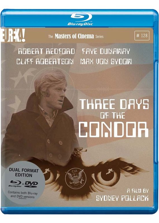 Cover for THREE DAYS OF THE CONDOR Masters of Cinema Dual Format Bluray  DVD · Three Days Of The Condor (Blu-ray) (2016)