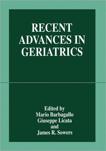 Cover for Barbagallo · Recent Advances in Geriatrics (Innbunden bok) [1998 edition] (1998)