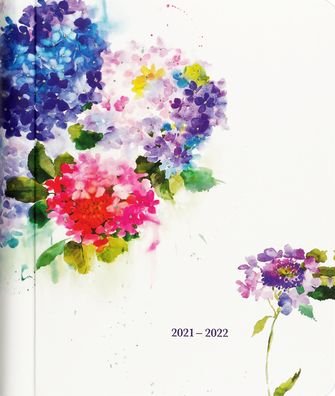 Cover for Peter Pauper Press Inc · 2022 Hydrangeas Mom's Weekly Planner (18-Month Family Calendar) (Calendar) (2020)