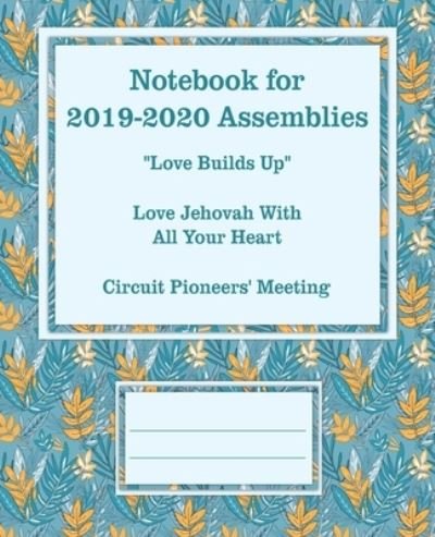 Cover for Jks Books and Gifts · Notebook for 2019-2020 Assemblies (Paperback Bog) (2019)