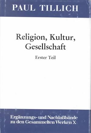 Cover for Paul Tillich · Teil 1 (Studia Linguistica Germanica) (Book 1) (German Edition) (Gebundenes Buch) [German edition] (1999)