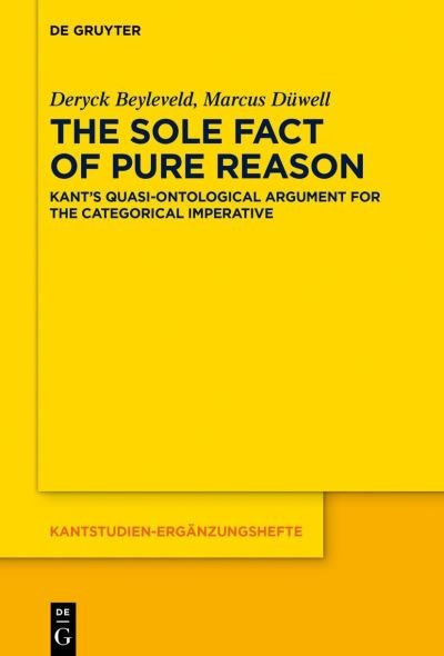 Cover for Deryck Beyleveld · Sole Fact of Pure Reason (Bog) (2022)