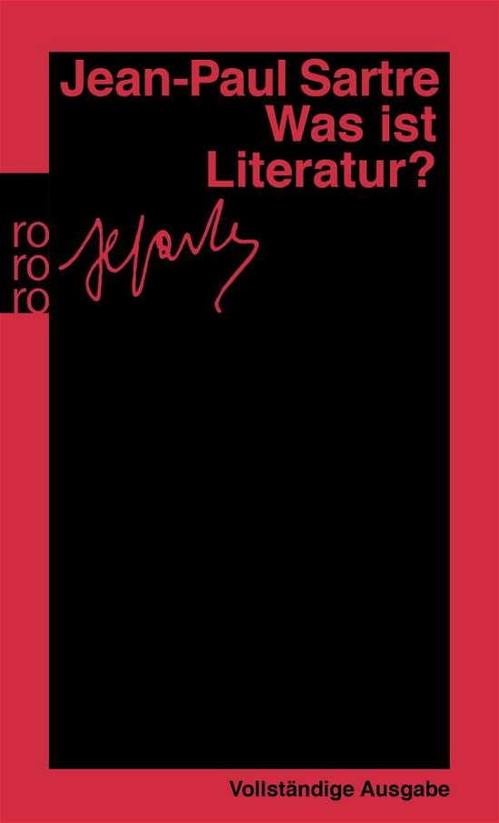Cover for Jean-paul Sartre · Roro Tb.14779 Sartre.was Ist Literatur (Book)