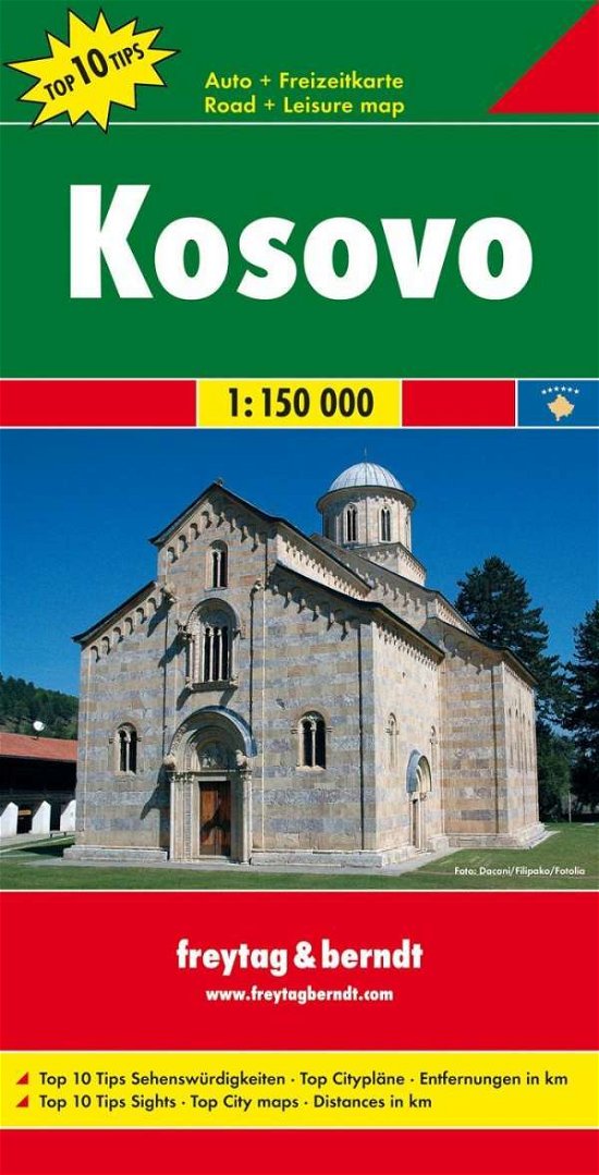 Cover for Freytag &amp; Berndt · Freytag &amp; Berndt Road Map: Kosovo (Hardcover bog) (2018)