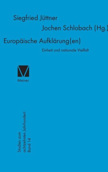 Europa?ische Aufkla?rung (en) -  - Books - F. Meiner - 9783787310791 - 1992