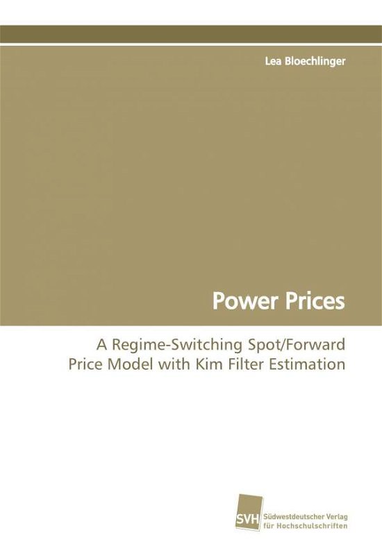 Cover for Lea Bloechlinger · Power Prices (Pocketbok) (2009)