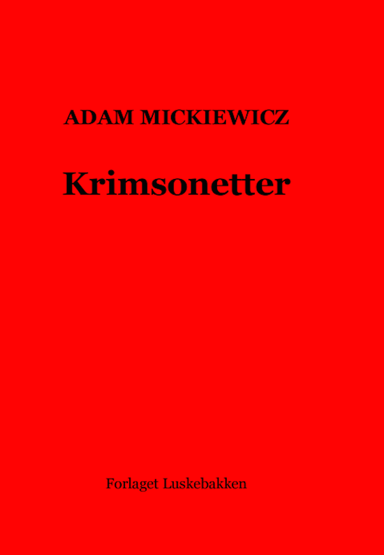 Cover for Adam Mickiewicz · Krimsonetter (Book) [1st edition] (2015)