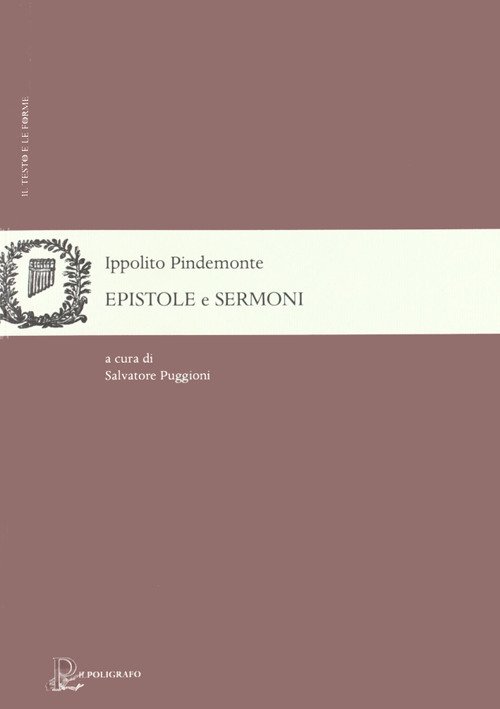 Cover for Ippolito Pindemonte · Epistole E Sermoni (Book)